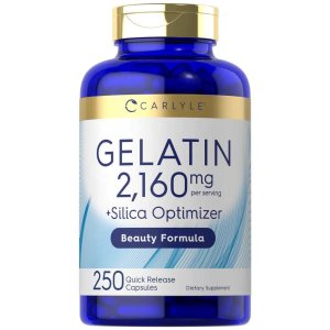 Carlyle Nutritionals Gelatin 2160mg with Silica Optimizer | 250 Capsules