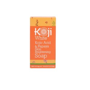 Koji White Kojic Acid & Papaya Skin Brightening Soap – 2 Bars (160g) – Natural Glow & Dark Spot Reduction