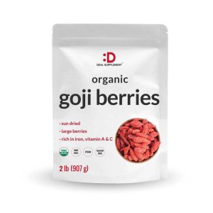 Deal Supplement Sun Dried Organic Goji Berries, 2lbs