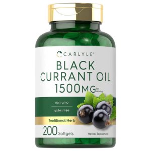 Carlyle Nutritionals Black Currant Oil 1500mg per serving | 200 Softgels