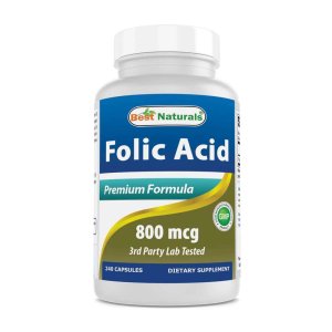 Best Naturals Folic Acid 800 mcg 240 Capsules