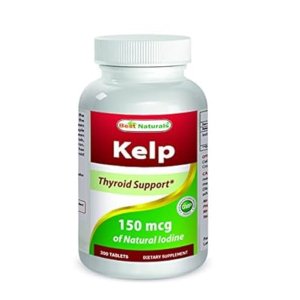 Best Naturals Premium Kelp 150mcg – 3rd Party Lab Tested Dietary Supplement | 100 Tablets
