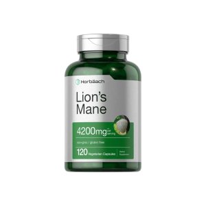 Horbäach Lion's Mane 4200mg per Serving | 120 Capsules