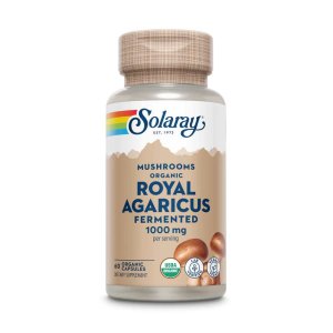 Solaray Org Grown Fermented Royal Agaricus 60 Caps