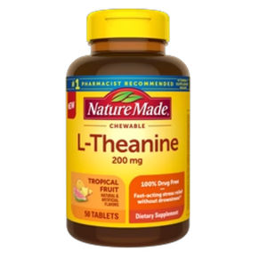 Nature Made L-Theanine 200MG - Chewable Tablets
