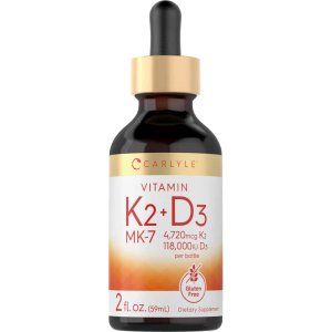 Carlyle Nutritionals Vitamin K-2 with Vitamin D-3 | 2oz Liquid