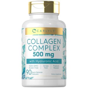 Carlyle Nutritionals Collagen with Hyaluronic Acid 500mg | 90 Capsules