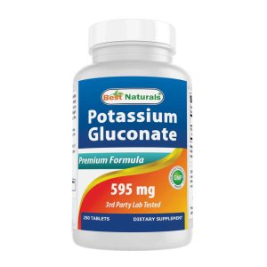 Best Naturals Potassium Gluconate 595 mg 250 Tablets