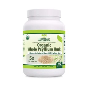 Amazing an Nutrition Herbal Secrets Psyllium Husk Powder 16 Oz 5 Grams per Serving