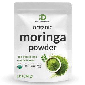 Deal Supplement Organic Moringa Leaf Powder, 3 Pounds