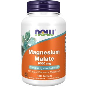 NOW Magnesium Malate 1000mg - Nervous System & Energy Support