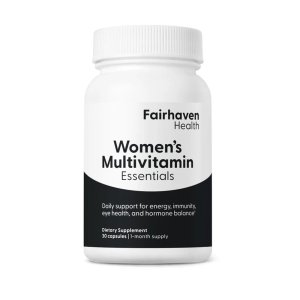 Fairhaven Health Women's Multivitamin Essentials – Daily Support for Energy, Immunity, Eye Health & Hormone Balance Dietary Supplement | 30 Capsules | 1-Month Supply