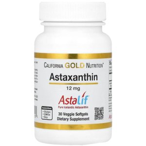 California Gold Nutrition Astaxanthin 12mg - Astalif Pure Icelandic Antioxidant