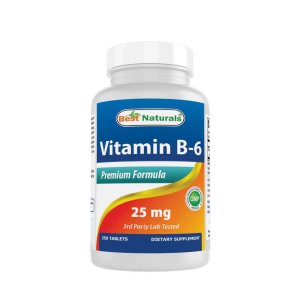 Best Naturals Vitamin B-6 25 mg 250 Tablets