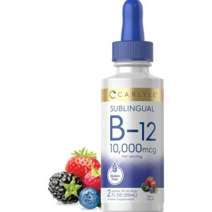 Carlyle Nutritionals Vitamin B-12 10000mcg per serving | 2oz Liquid