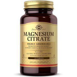 Solgar Magnesium Citrate 120 Tablets – Bone, Nerve & Muscle Support