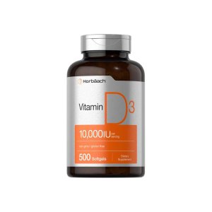 Horbäach Vitamin D 10000 Iu per Serving | 500 Softgels