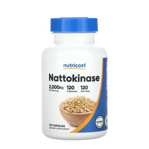 Nutricost Nattokinase 2,000 FU – Natural, High Potency Cardiovascular & Circulatory Support 120 Capsules | 120 Servings | Dietary Supplement