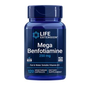 Life Extension Mega Benfotiamine 250 Mg, 120 Vegetarian Capsules