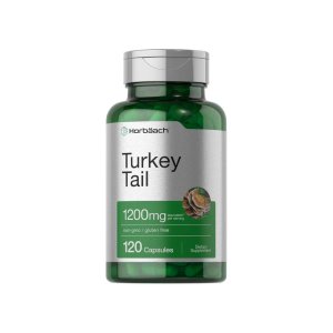 Horbäach Turkey Tail Mushroom 1200mg per Serving | 120 Capsules