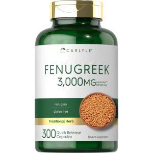 Carlyle Nutritionals Fenugreek 3000mg per serving | 300 Capsules