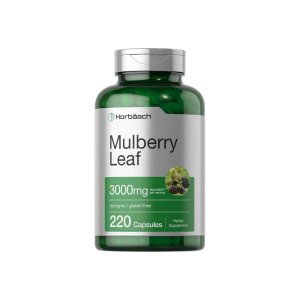 Horbäach Mulberry Leaf Extract 3000mg per Serving | 220 Capsules