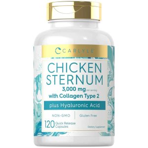 Carlyle Nutritionals Collagen Chicken Sternum Cartilage 3000mg per serving | 120 Capsules