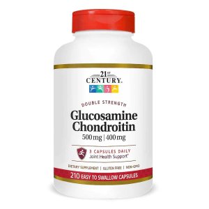21st Century Glucosamine Chondroitin - Double Strength 210 Easy to Swallow Capsules