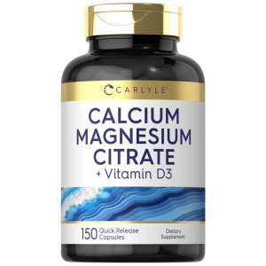 Carlyle Nutritionals Calcium Magnesium Citrate with Vitamin D-3 | 150 Capsules