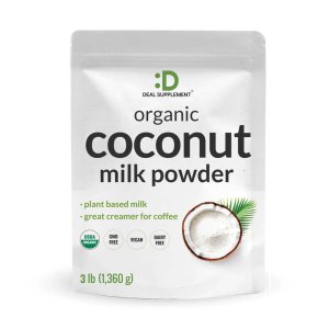 Deal Supplement Unsweetened Organic Coconut Milk Powder, 3lbs