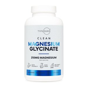 TYPE ZERO CLEAN MAGNESIUM GLYCINATE 210mg Per Serving Non-GMO Third-Party Tested