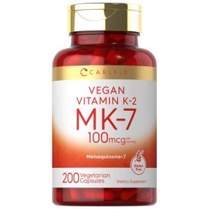 Carlyle Nutritionals Vitamin K-2 MK7 100mcg per serving | 200 Capsules