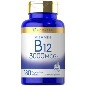 Carlyle Nutritionals Vitamin B-12 3000mcg per serving | 180 Tablets