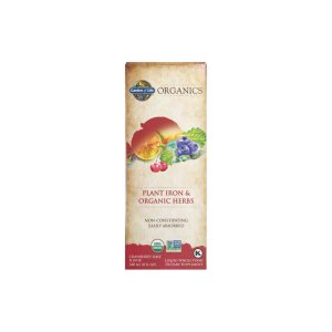 Garden of Life Organics Plant Iron & Organic Herbs Cranberry Lime 8 Fl Oz (240ml) Liquid