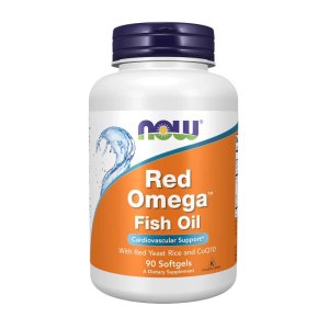 Now Foods Red Omega Fish Oil with Red Yeast Rice & Co Q10 – 90 Softgels