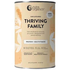 Nutra Organics Thriving Family Protein - Unflavoured 450g