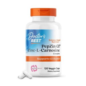 Doctor's Best PepZin GI, Zinc-L-Carnosine Complex, 120 Veggie Caps