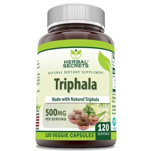 Herbal Secrets Triphala 500 Mg 120 Veggie Capsules