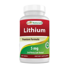 Best Naturals Lithium Orotate 5 mg 180 Tablets