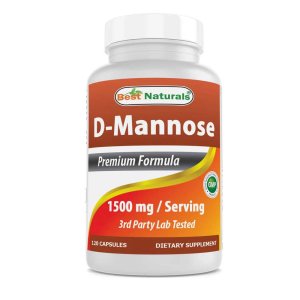 Best Naturals D-Mannose 1500 mg/Serving 120 Capsules