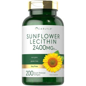 Carlyle Nutritionals Sunflower Lecithin 2400mg per serving | 200 Softgels