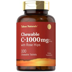 Tahoe Nutritionals Vitamin C 1000mg per serving | 100 Chewable Tablets