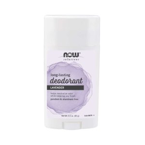 Now Foods Long-Lasting Deodorant Stick – Lavender Natural Scent – Aluminum-Free Body Deodorant – 62 G