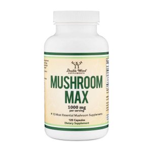 Double Wood Supplements – Mushroom Max 1000mg | 10 Mushroom Complex | 120 Capsules