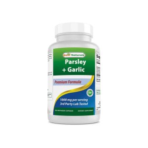 Best Naturals Parsley and Garlic 1000 mg 250 Vegetarian Capsules