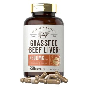 Carlyle Nutritionals Grass Fed Beef Liver 4500mg per serving | 250 Capsules