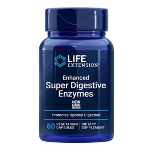 Life Extension Enhanced Super Digestive Enzymes & Probiotics – 60 Vegetarian Capsules