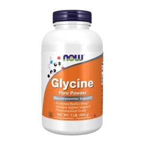Now Foods Glycine Powder – Pure Pharmaceutical Grade Amino Acid for Relaxation & Neurotransmitter Support – 454 G