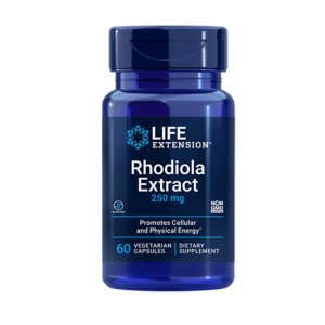 Life Extension Rhodiola Extract 250 Mg, 60 Vegetarian Capsules