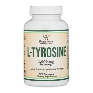 Double Wood L-Tyrosine – 1000mg Mental Alertness Amino Acid | 120 Capsules